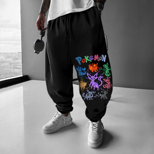 Pokémon Unisex Casual Anime Streetwear Pants