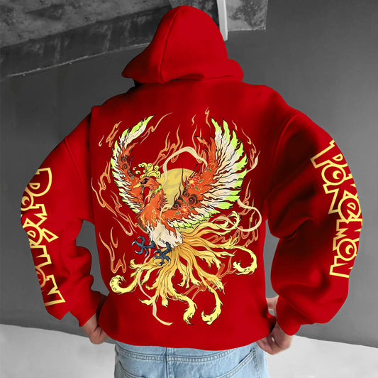 Pokémon Unisex Anime Graphic Streetwear Vintage Hoodie