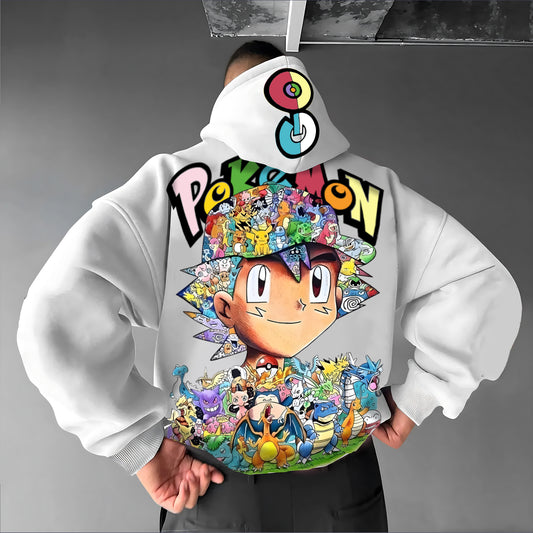 Pokémon Unisex Anime Graphic Streetwear Vintage Hoodie
