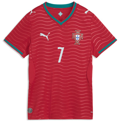 Cristiano Ronaldo Portugal National Team Women's 2026 Home Replica Jersey - Red