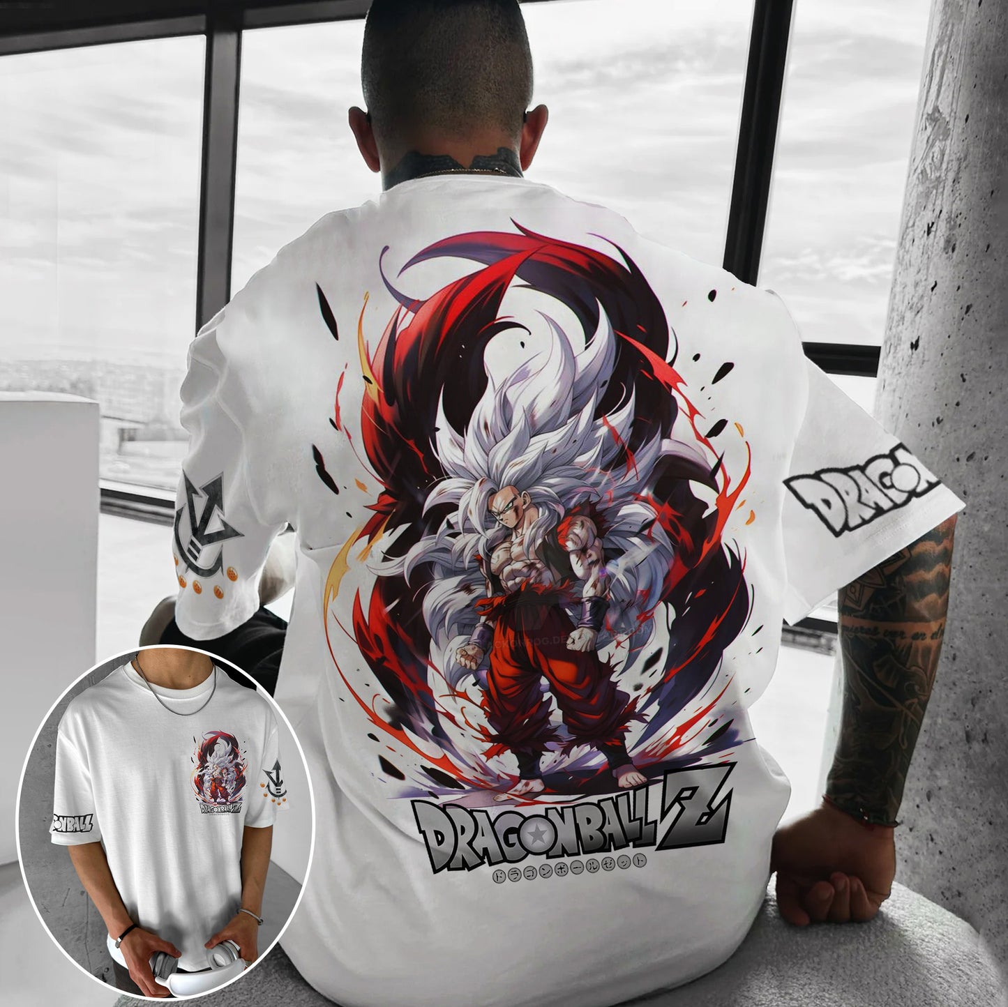Unisex Anime Inspired Graphic Streetwear  T-shirt