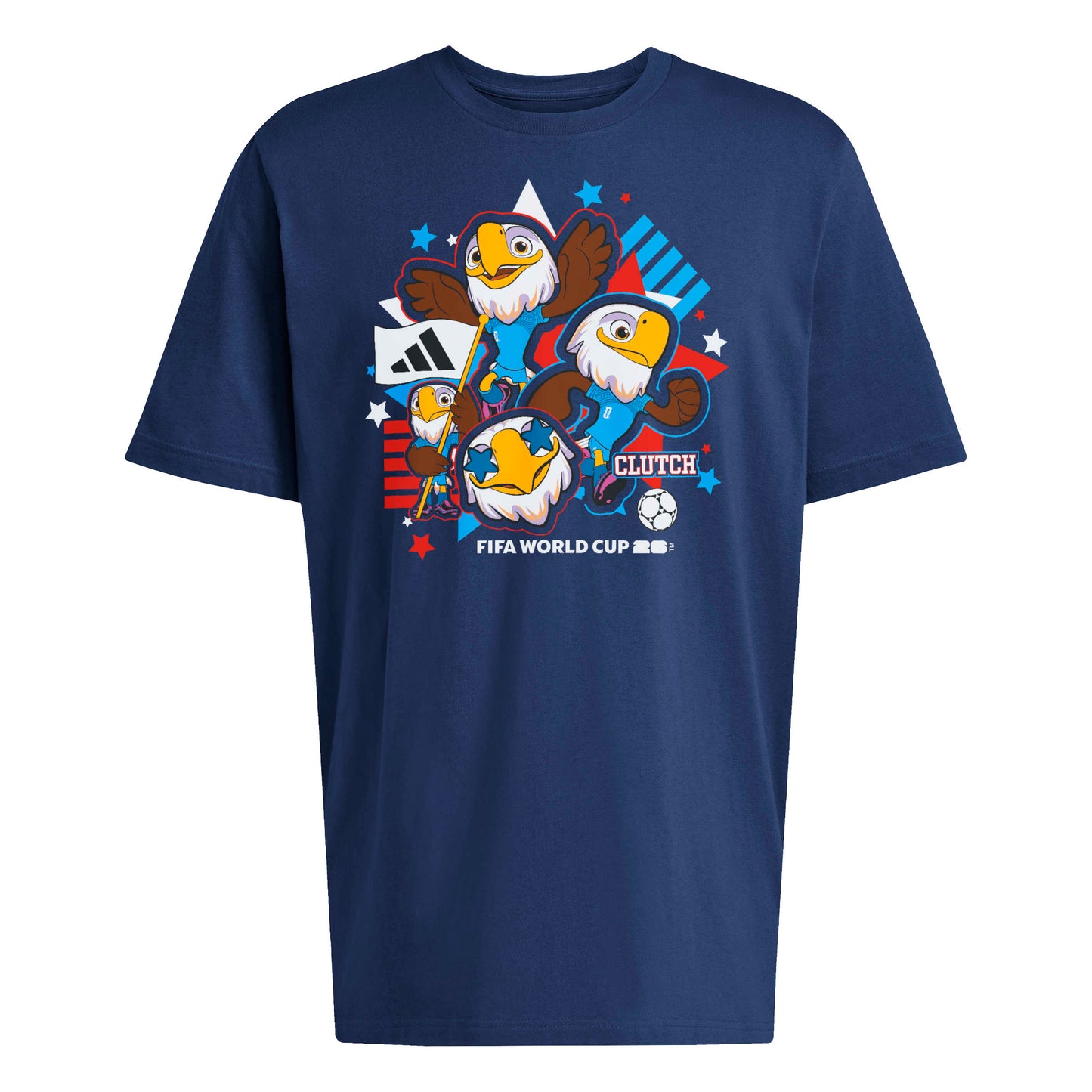 USA FIFA World Cup 2026 Host Country Mascot T-Shirt - Navy