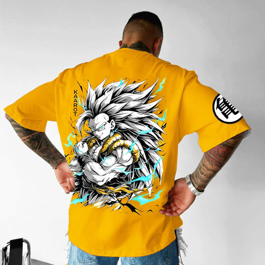 Unisex Oversized Anime Print T-Shirt