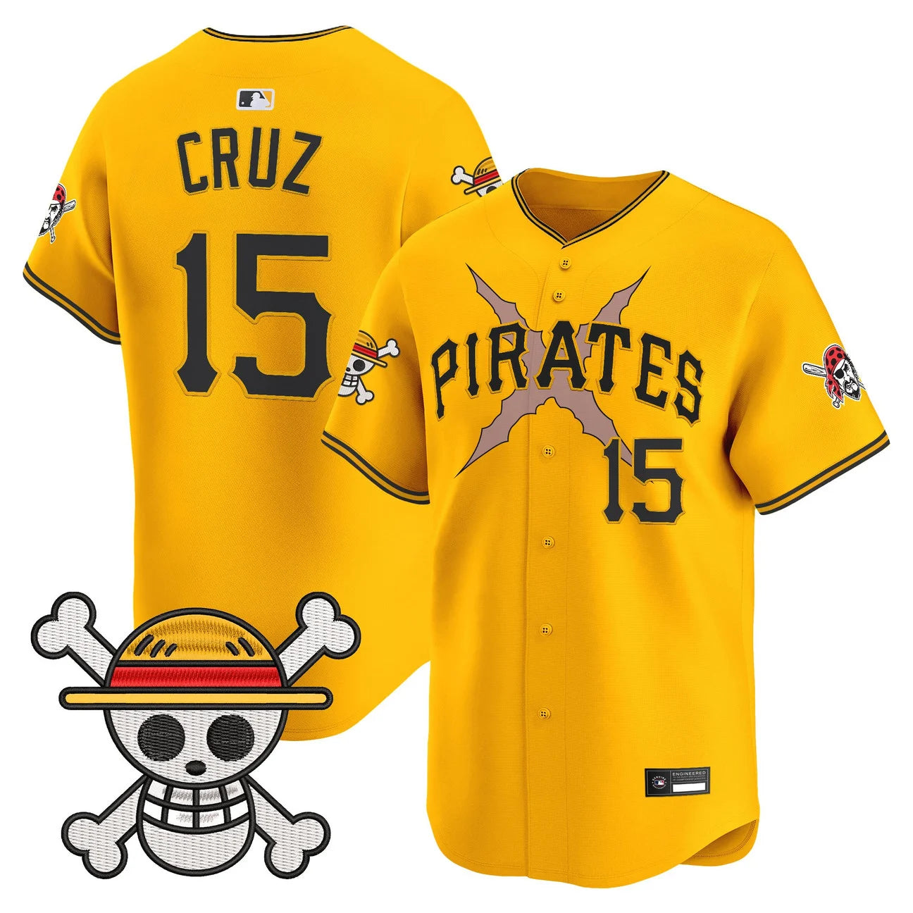 Men's Pittsburgh Pirates x One Piece Vapor Premier Limited Jersey - Stitched