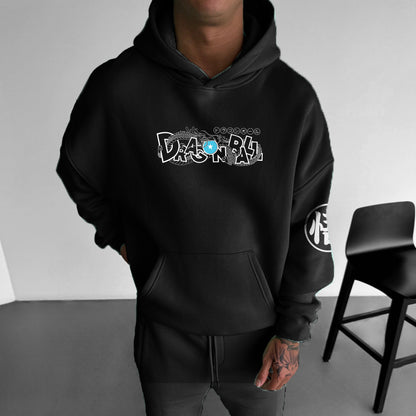 Unisex Anime Enthusiast Printed Oversized Hoodie