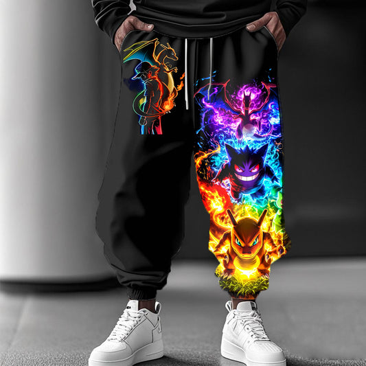 Pokémon personality cartoon casual trousers