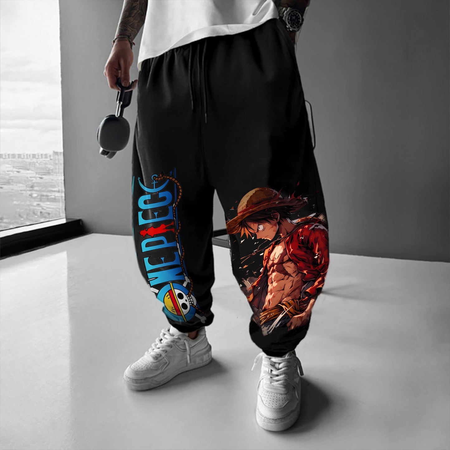 Unisex Anime Printed  Pants丨