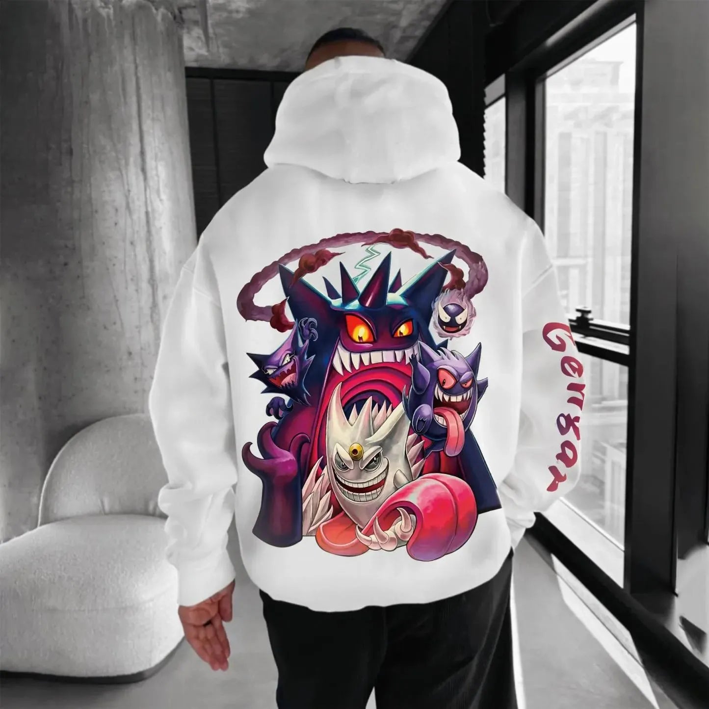 Pokémon Unisex Anime Gengar Hoodie