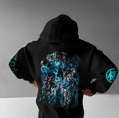 Unisex Anime Graphic Streetwear Vintage Hoodie