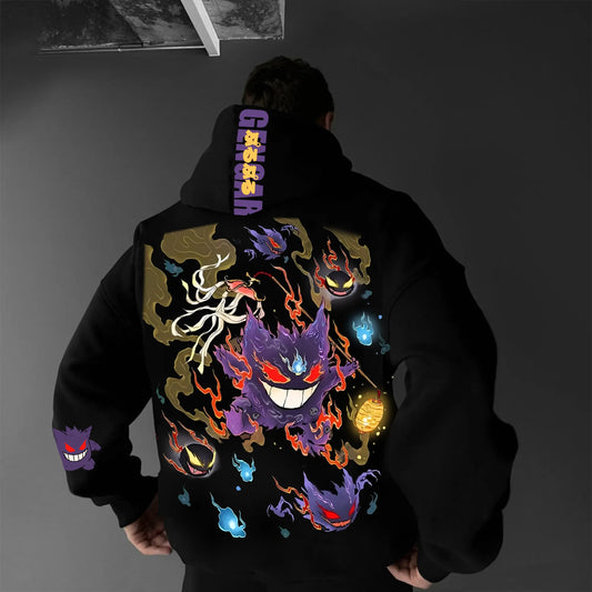 Pokémon Unisex Anime Graphic Streetwear Vintage Hoodie