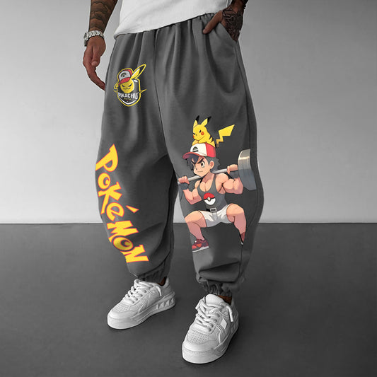 Pokémon Unisex Casual Anime Streetwear Pants