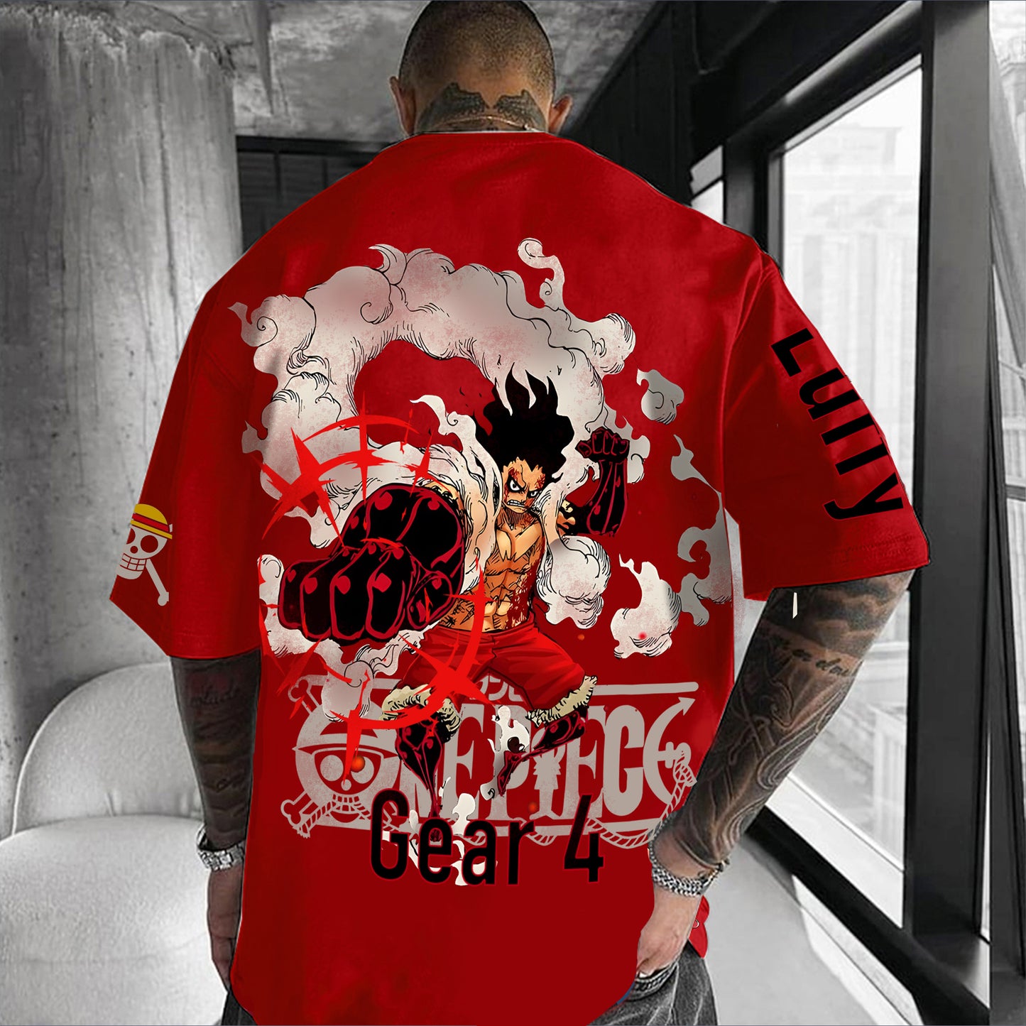 Unisex Anime Inspired Vintage T-Shirt丨
