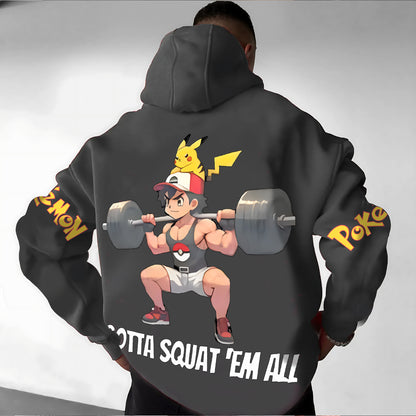 Pokémon Unisex Anime Graphic Streetwear Vintage Hoodie