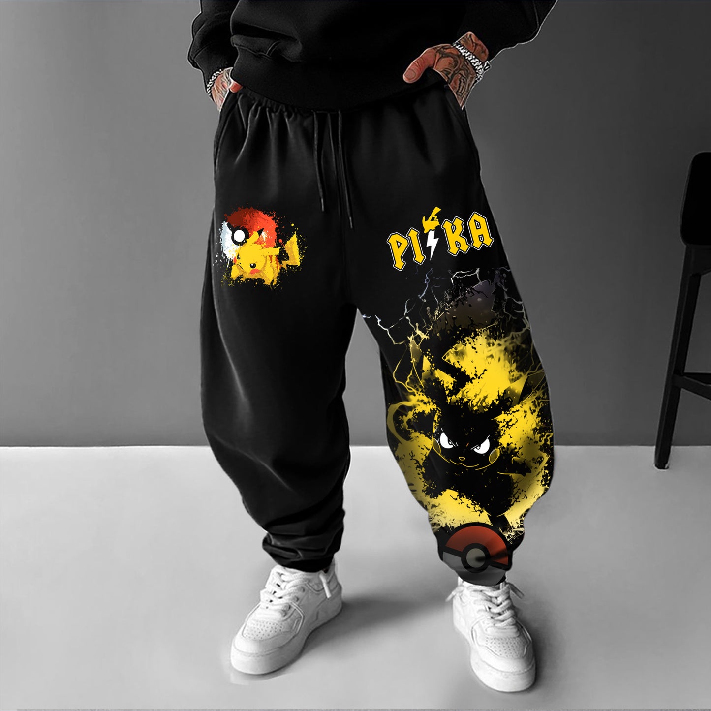 Pokémon Unisex Casual Anime Streetwear Pants
