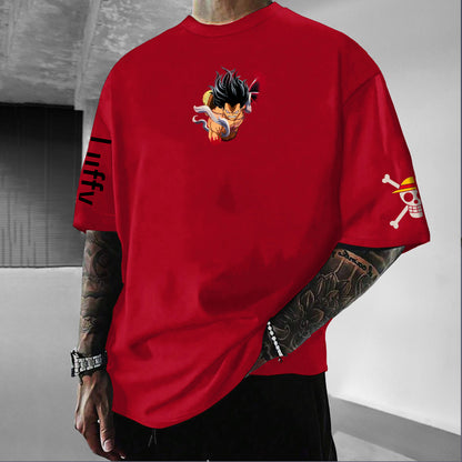 Unisex Anime Inspired Vintage T-Shirt丨