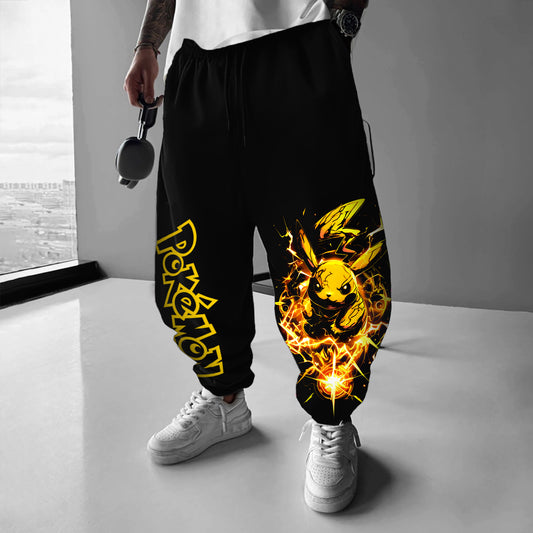 Pokémon Unisex Casual Anime Streetwear Pants