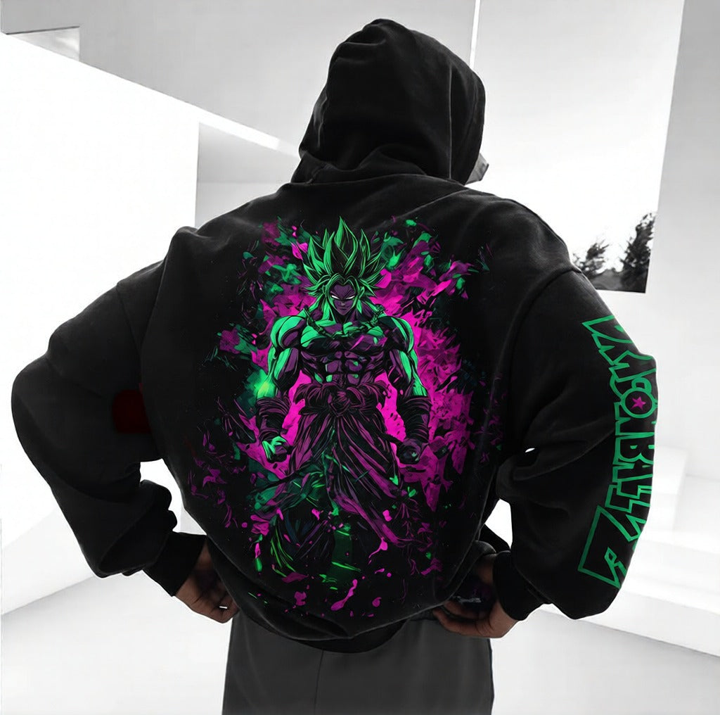 Unisex Anime Print  Casual Oversized Hoodie