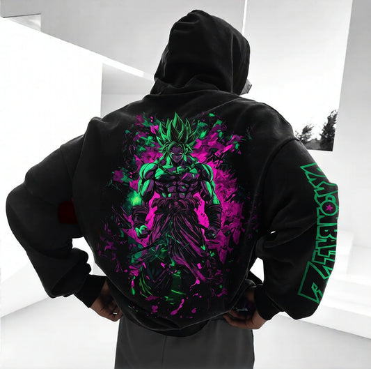 Unisex Anime Print  Casual Oversized Hoodie