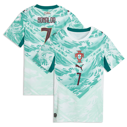 Cristiano Ronaldo Portugal National Team Women's 2026 Away Replica Jersey - Green