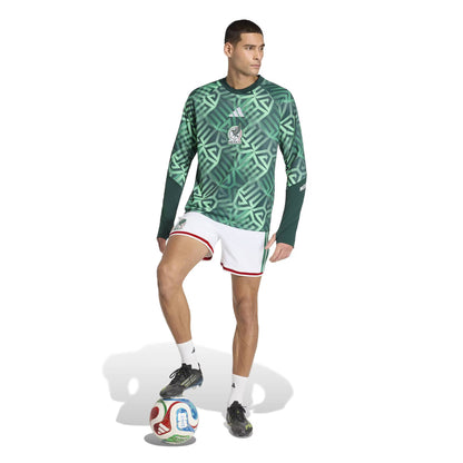 Mexico National Team 2026 Long Sleeve Pre-Match Top - Green