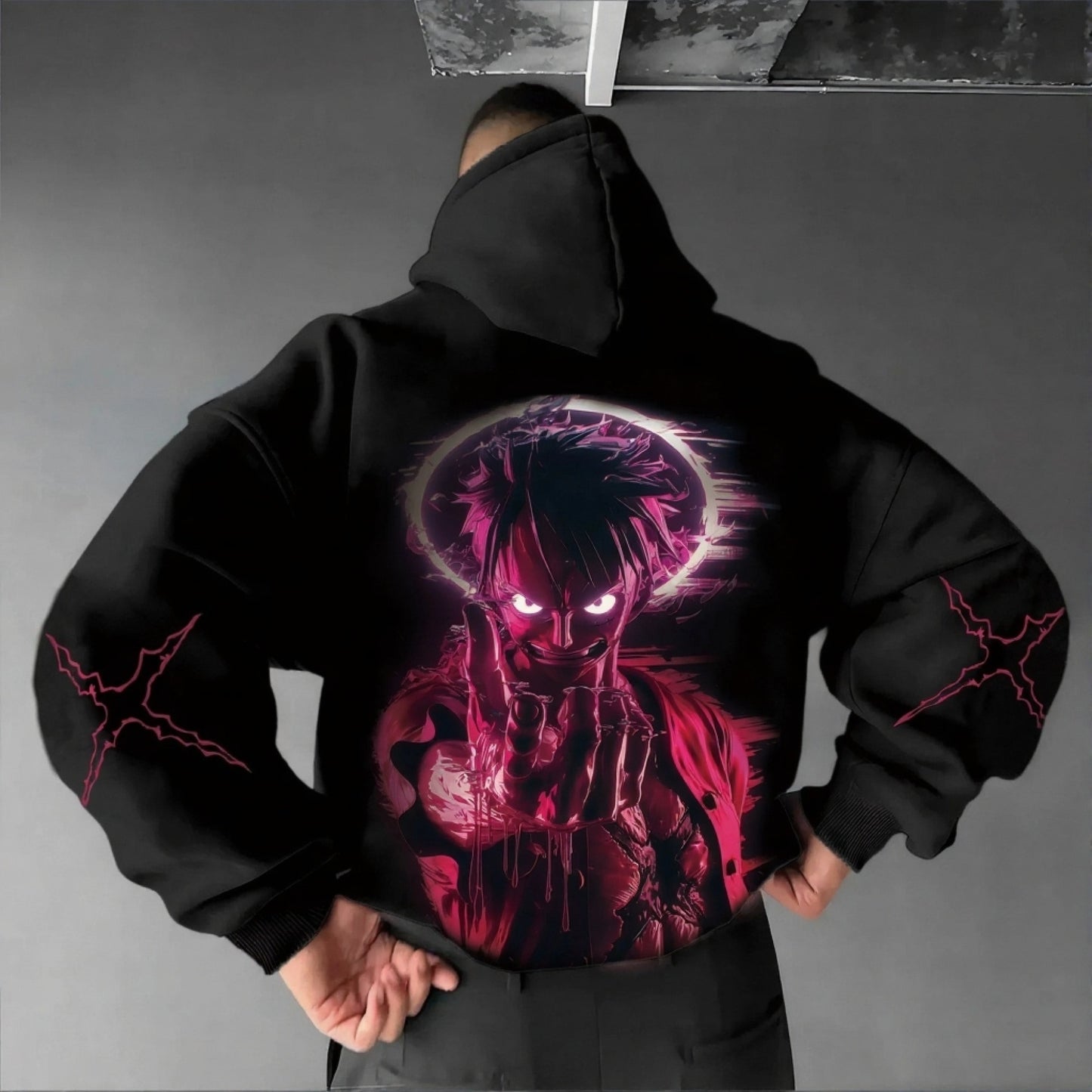Unisex Anime Graphic Streetwear Vintage Hoodie