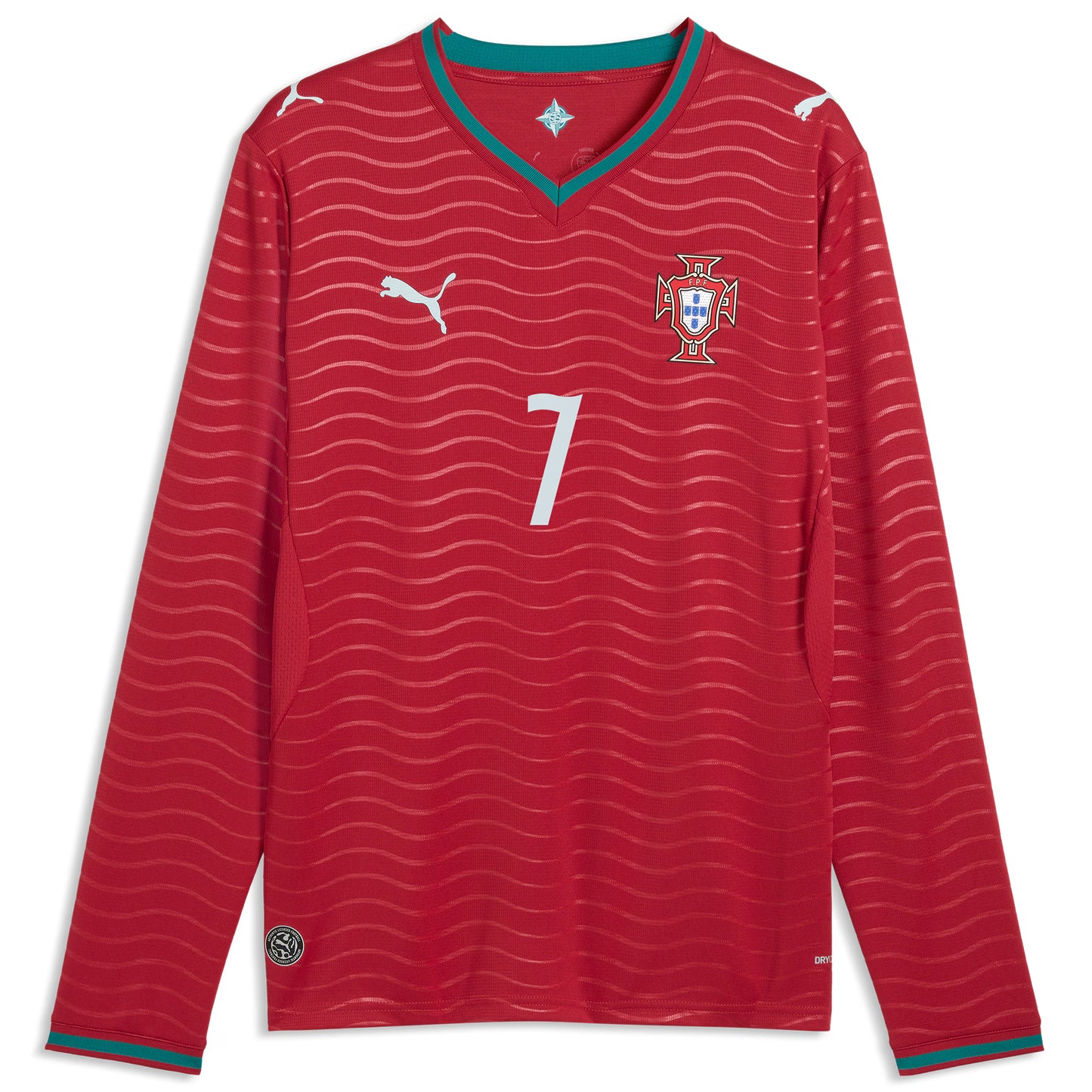 Cristiano Ronaldo Portugal National Team 2026 Home Replica Long Sleeve Jersey - Red