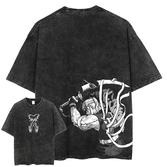 Vintage Washed Tee丨Demon Slayer