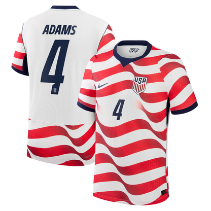 Tyler Adams USMNT 2026 Home Match Jersey - White