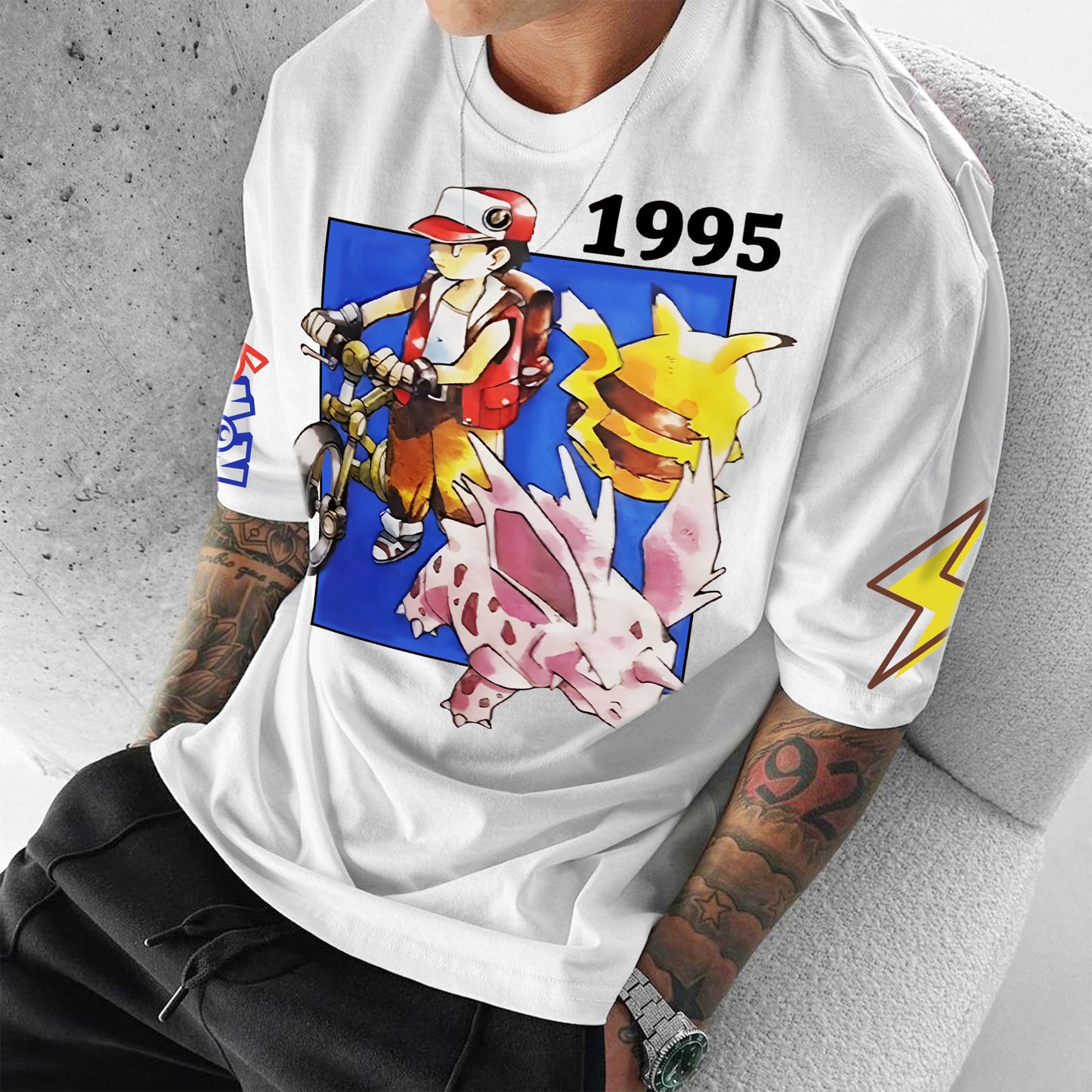 Pokémon Unisex Anime Inspired Vintage T-Shirt