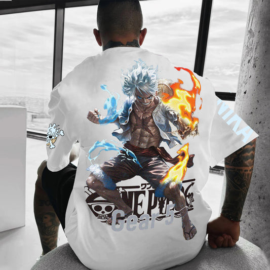 Unisex Anime Inspired Vintage T-Shirt丨