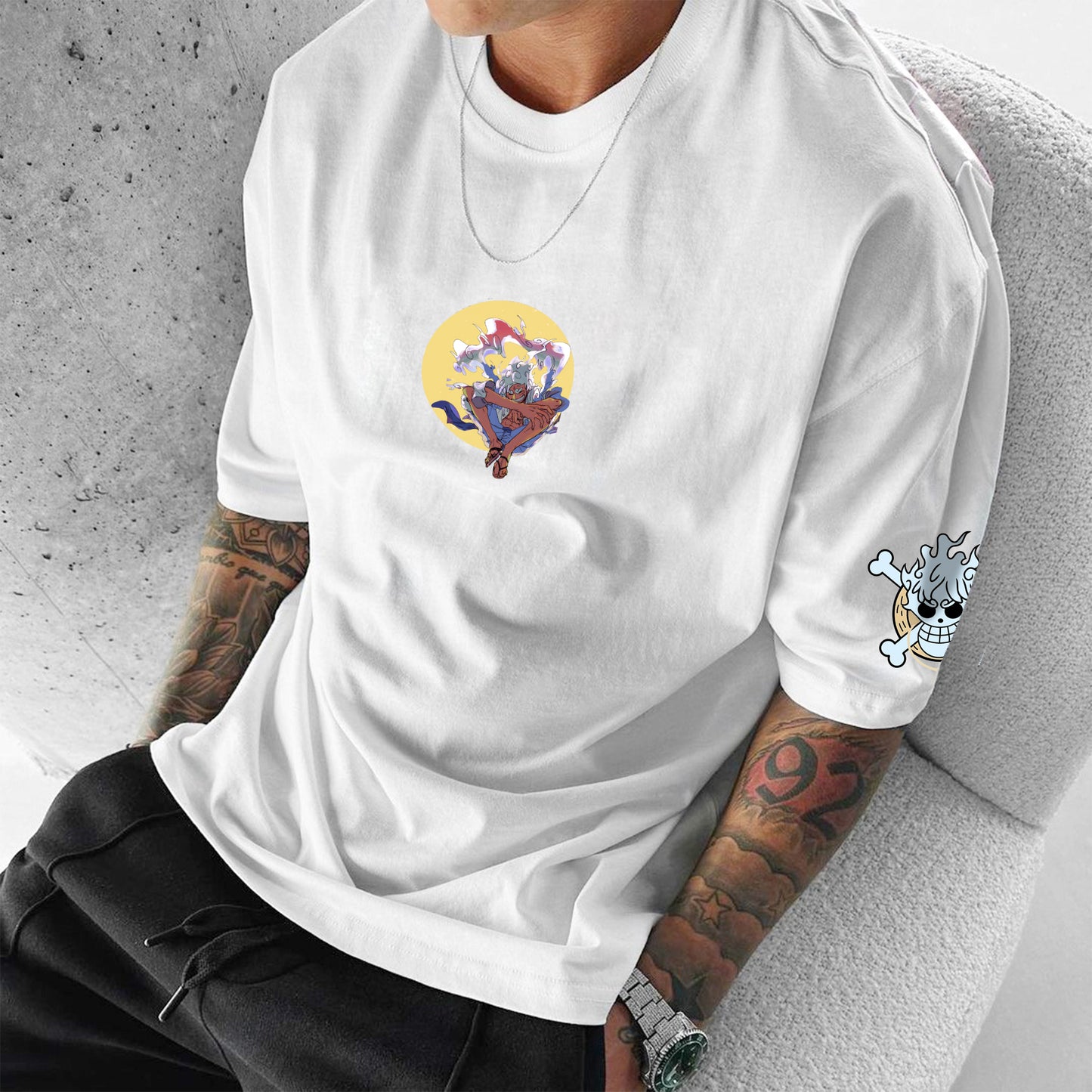 Unisex Anime Inspired Vintage T-Shirt丨