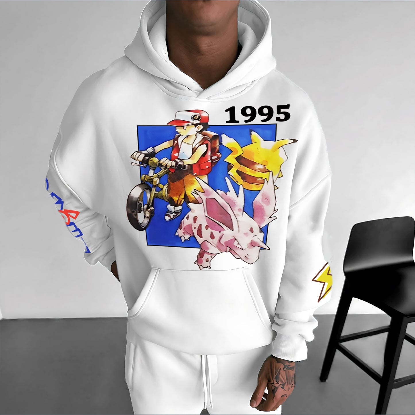 Pokémon Unisex Anime Graphic Streetwear Vintage Hoodie