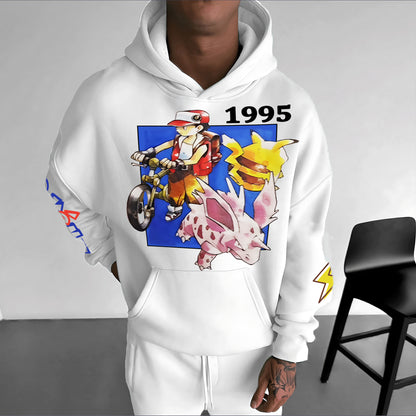 Pokémon Unisex Anime Graphic Streetwear Vintage Hoodie