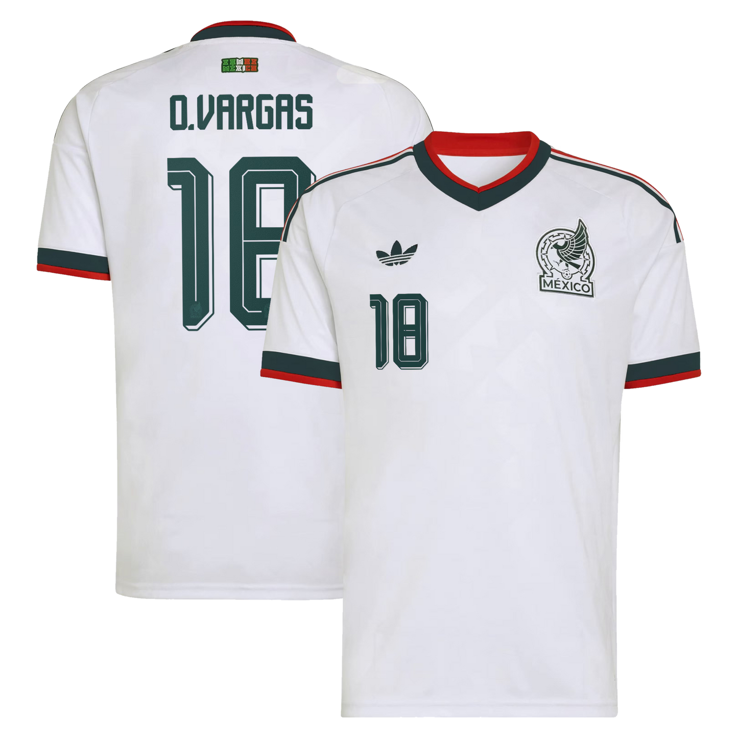Obed Vargas Mexico National Team 2026  Away Replica Jersey - White