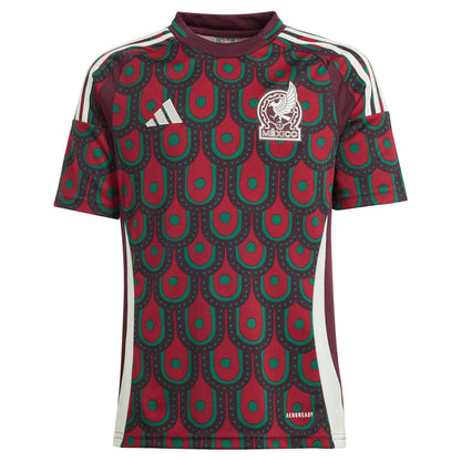Mexico National Team Youth 2024 Home Replica Jersey - Burgundy