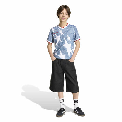 Youth  USA 1994 Denim Graphic Fashion Jersey - Blue