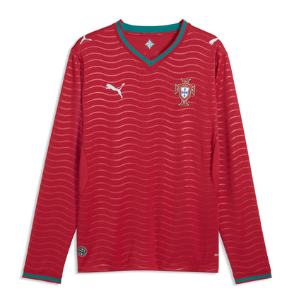 Portugal National Team 2026 Home Replica Long Sleeve Jersey - Red