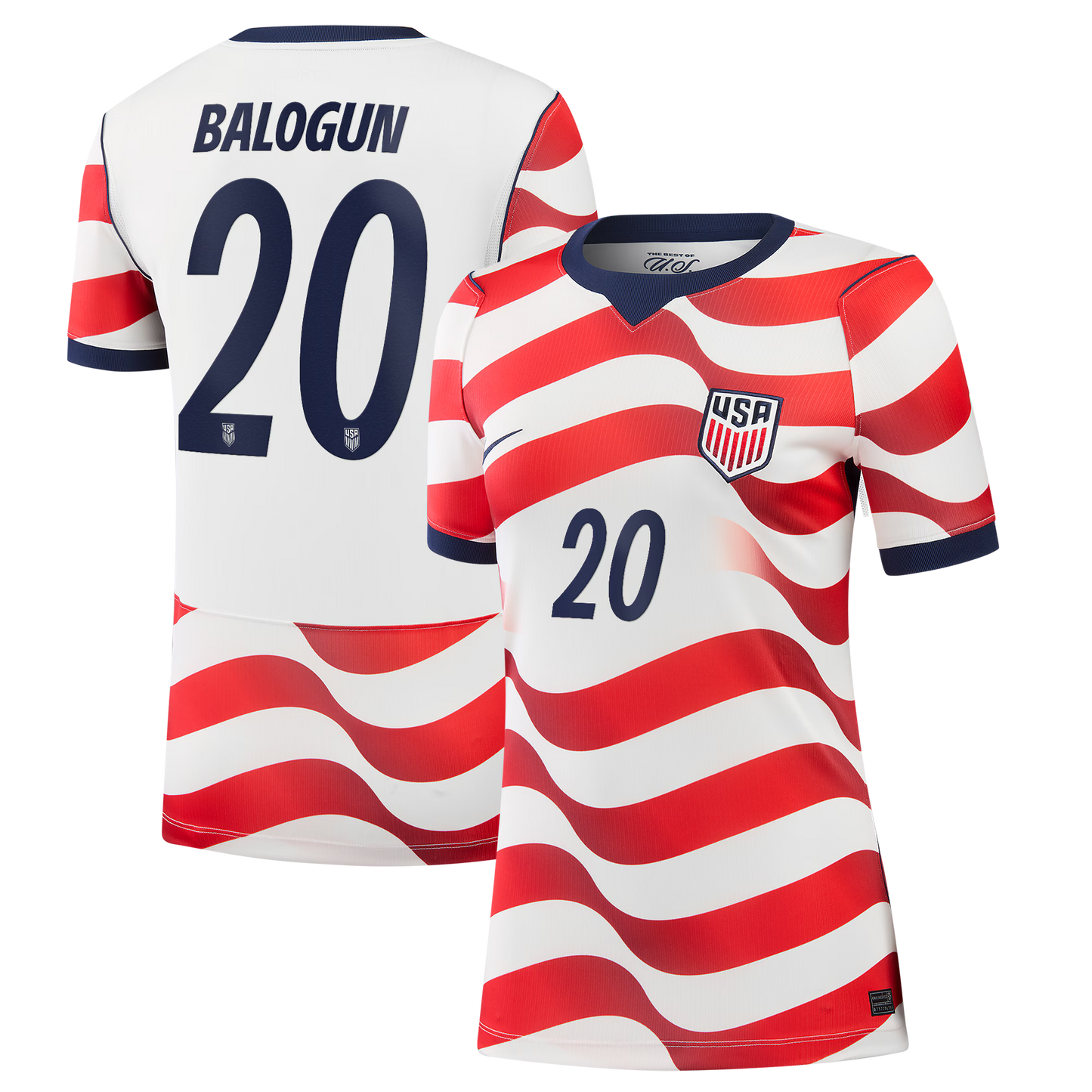 Folarin Balogun USMNT Women's 2026 Home Stadium Replica Jersey - White
