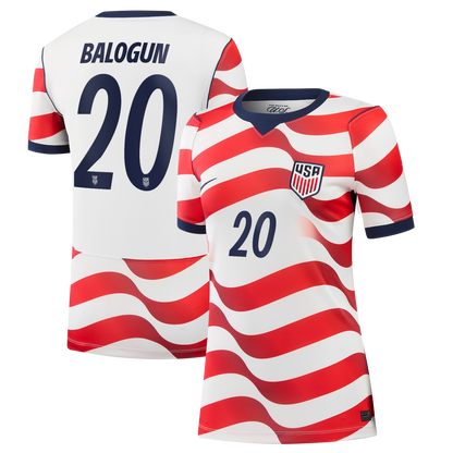 Folarin Balogun USMNT Women's 2026 Home Stadium Replica Jersey - White