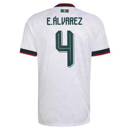 Edson Álvarez Mexico National Team 2026  Away On-Field Jersey - White
