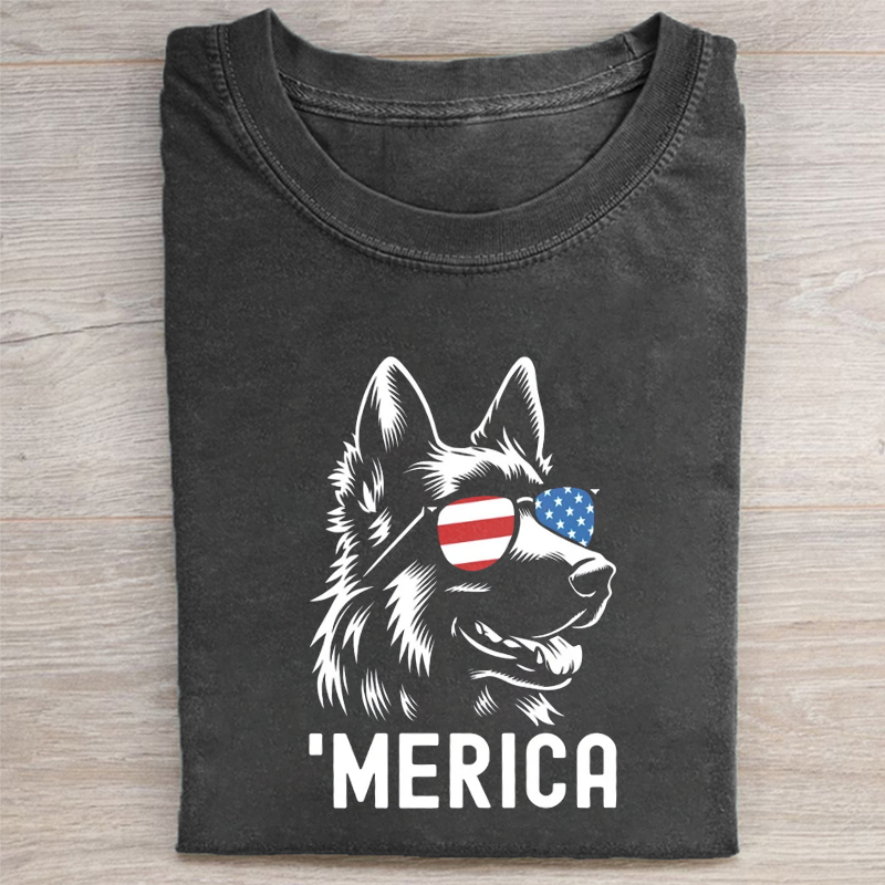 Merica German Shepherd T-shirt
