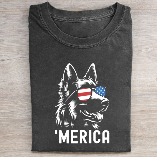 Merica German Shepherd T-shirt