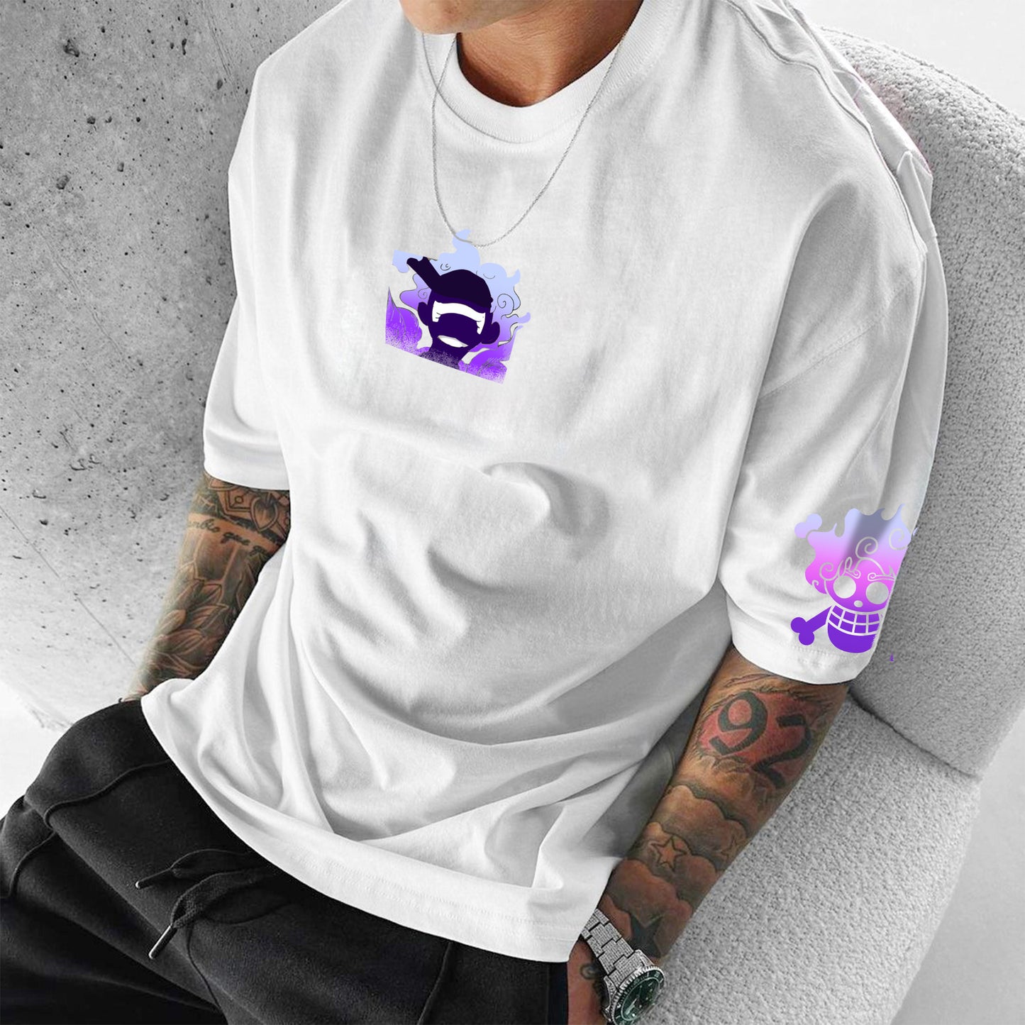 Unisex Anime Inspired Vintage T-Shirt丨