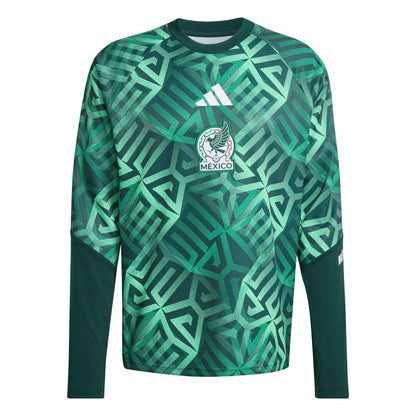 Mexico National Team 2026 Long Sleeve Pre-Match Top - Green