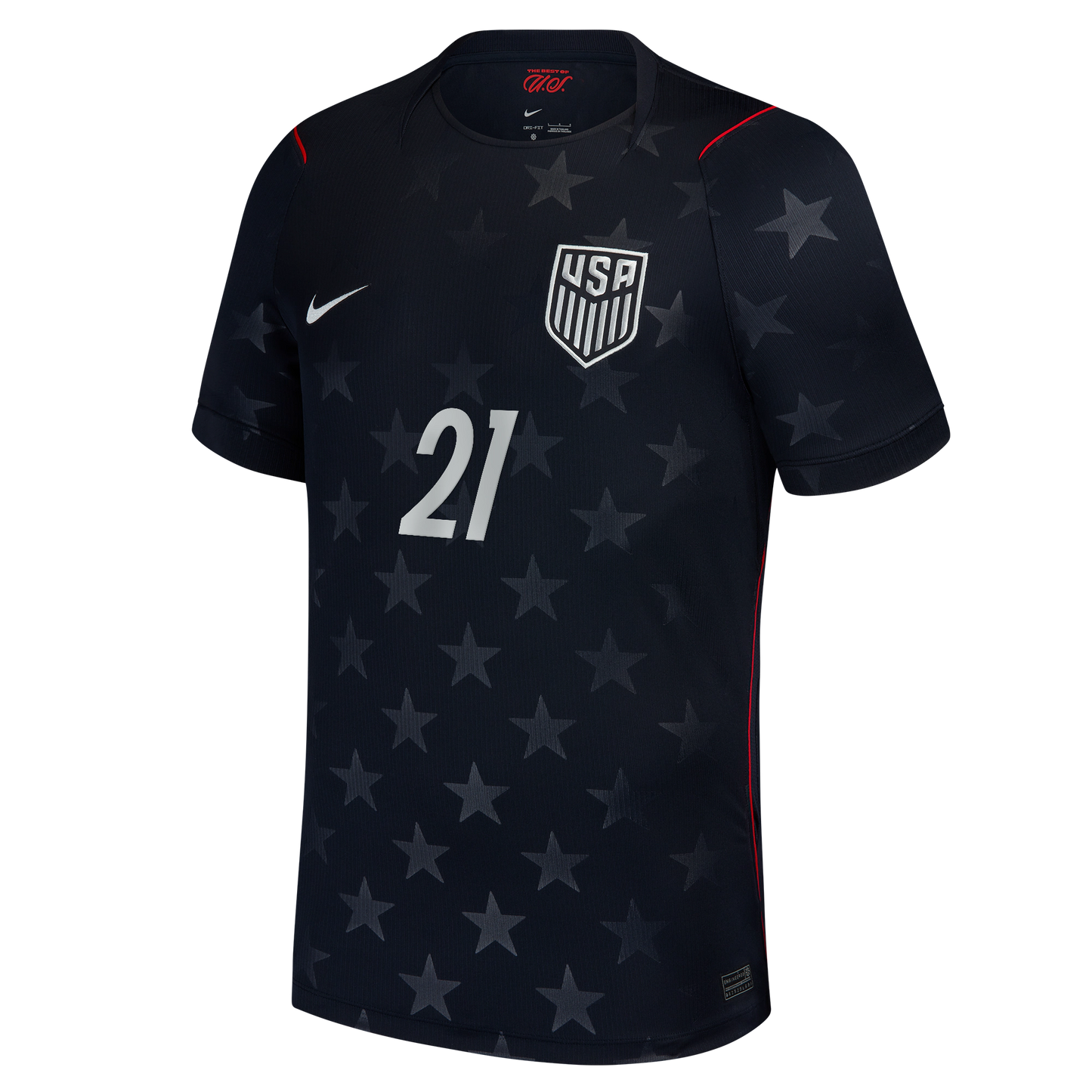 Timothy Weah USMNT 2026 Away Stadium Replica Jersey - Blue