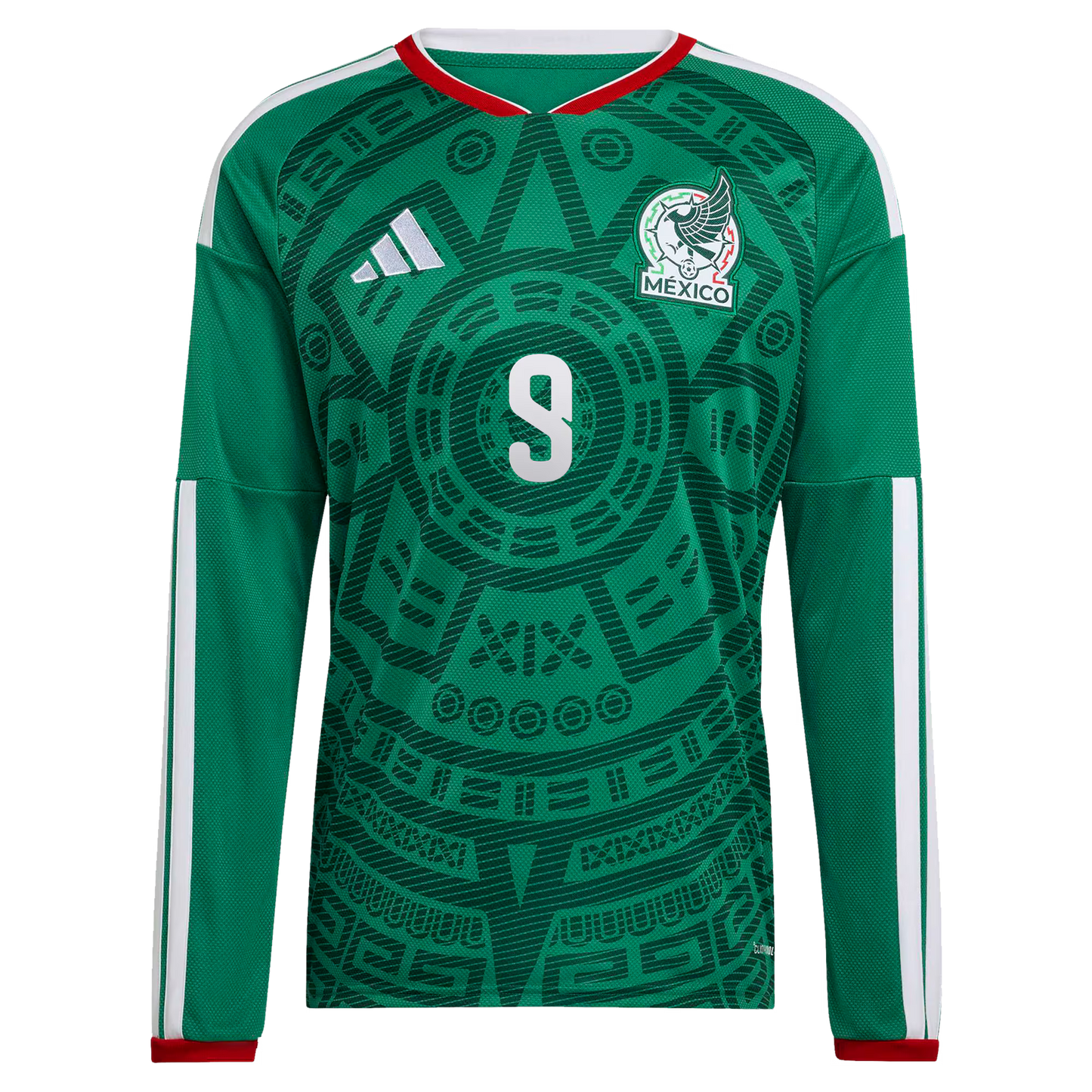 Raúl Jiménez Mexico National Team 2026  Home Replica Long Sleeve Jersey - Green