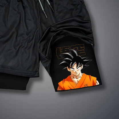 Casual   Anime Goku Printed Gym Shorts