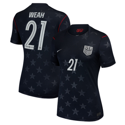 Timothy Weah USMNT Women's 2026 Away Stadium Replica Jersey - Blue