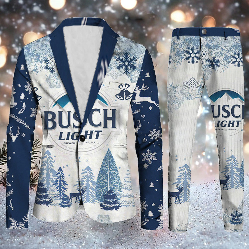 Topprinttees®Men Christmas Jacket & Pants Suit ef0e