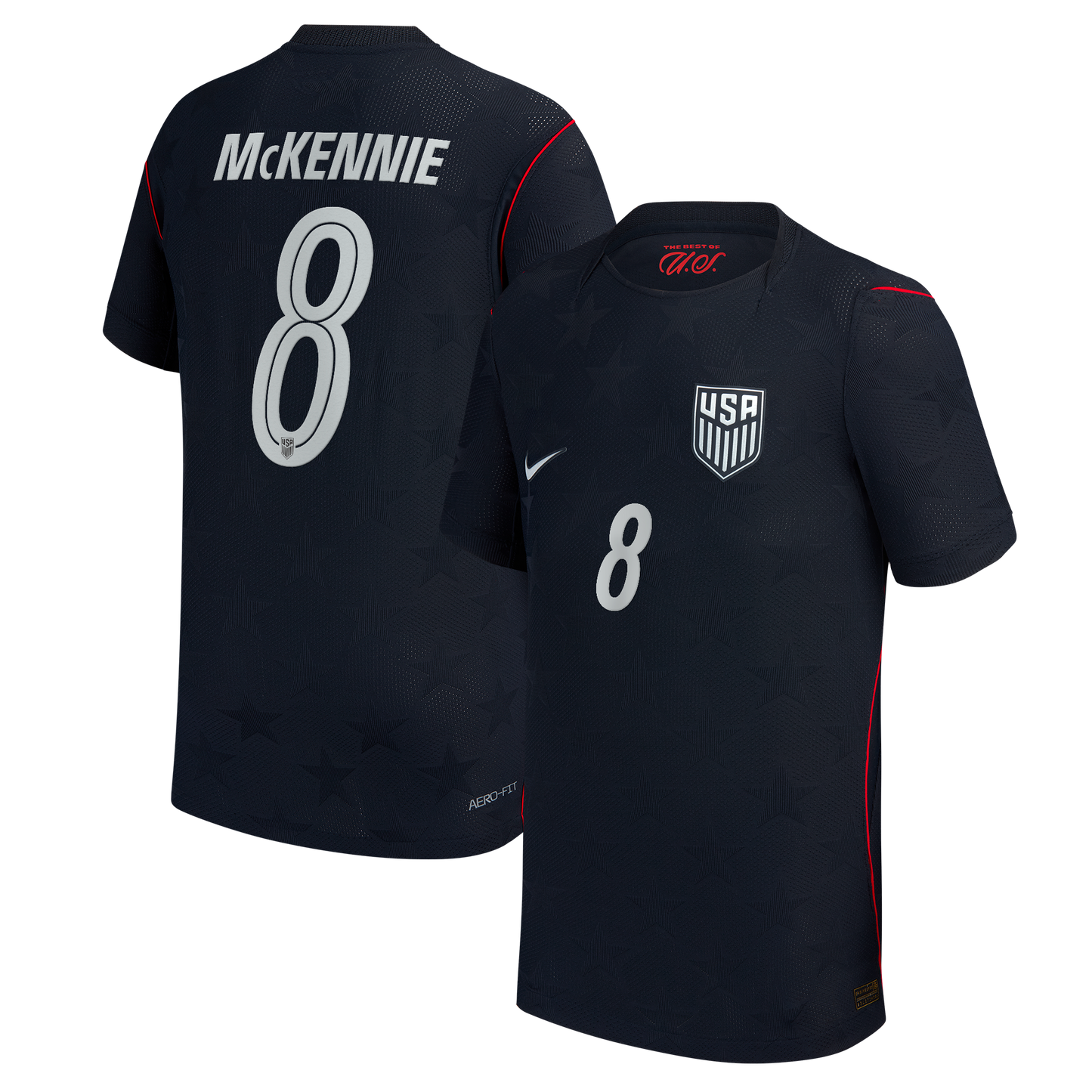 Weston McKennie USMNT Youth 2026 Away Match Jersey - Blue